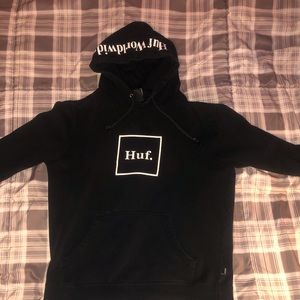 Mens HUF Worldwide Black Size Medium Sweatshirt